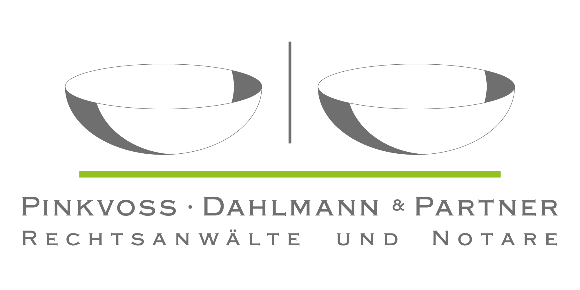 Logo der Kanzlei Pinkvoss • Dahlmann & Partner in Gevelsberg – Symbol für Rechtssicherheit und notarielle Kompetenz.