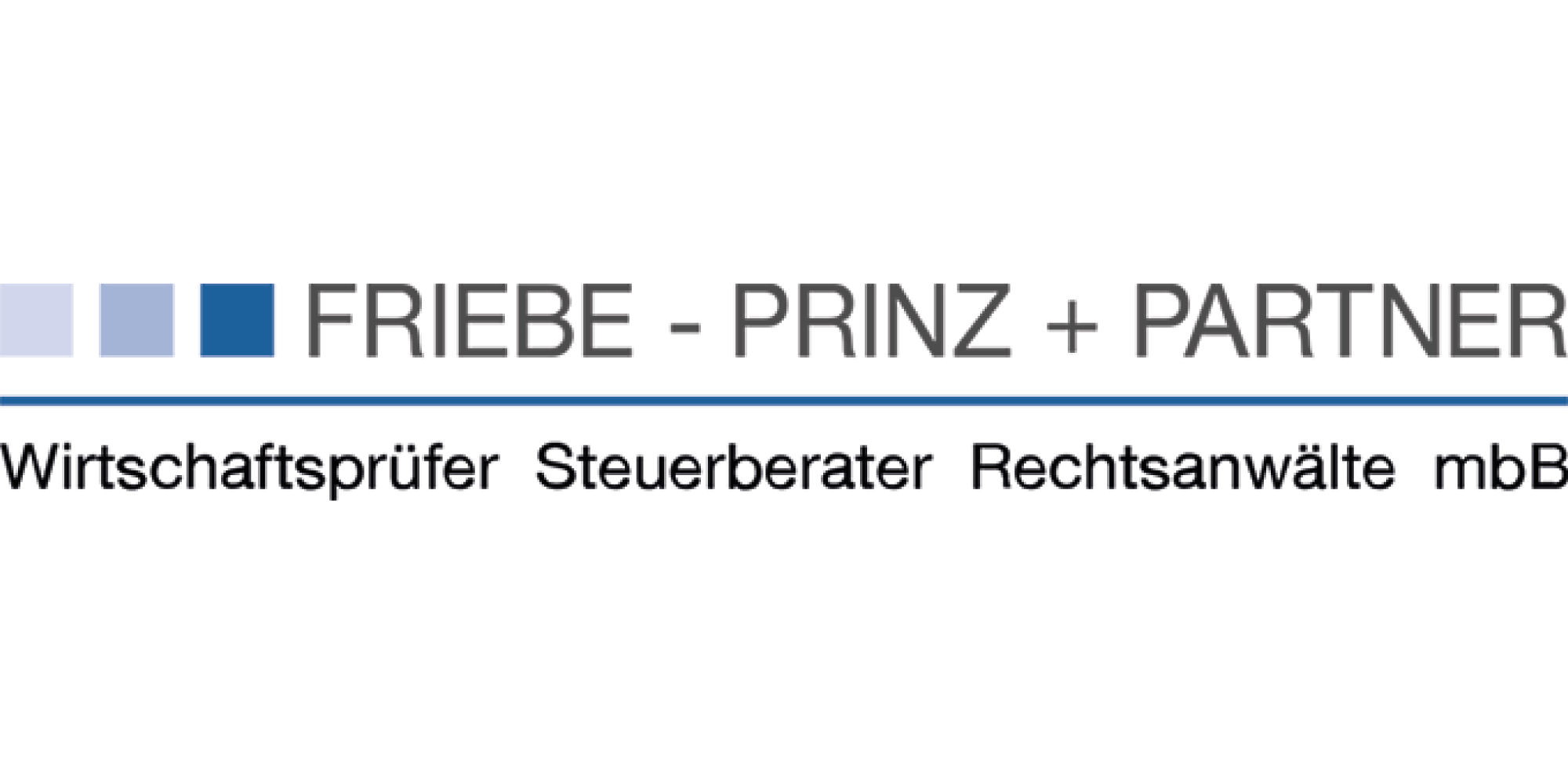 Logo der Kanzlei Friebe – Prinz + Partner mbB aus Lüdenscheid, repräsentiert Professionalität und Vertrauen.